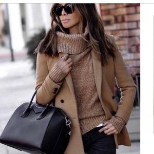 H&M Camel Turtleneck Sweater